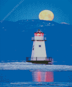 Lake Champlain Vermont Lighthouse Diamond Painting