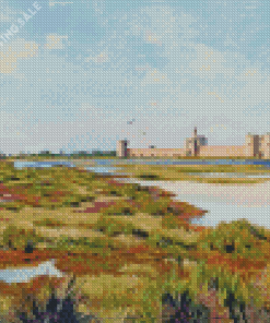 Landscape Of Aigues Mortes By Frederic Bazille Diamond Painting