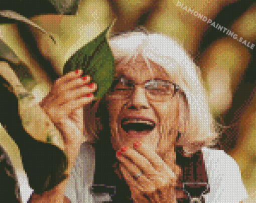 Laughing Old Woman Diamond Painting