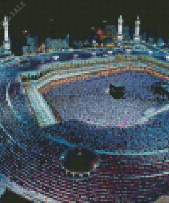 Macca Mosque At Night Diamond Painting
