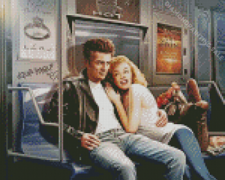 Marilyn And Dean On Subway Diamond Painting