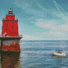 Miah Maull Shoal New Jersey Lighthouse Diamond Painting