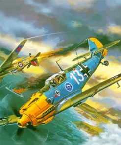 Military Messerschmitt Bf 109 Diamond Painting