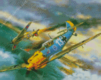 Military Messerschmitt Bf 109 Diamond Painting