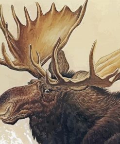 Moose Head Diamond Painting