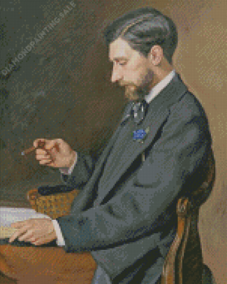 Portrait Of Edmond Maitre By Frederic Bazille Diamond Painting