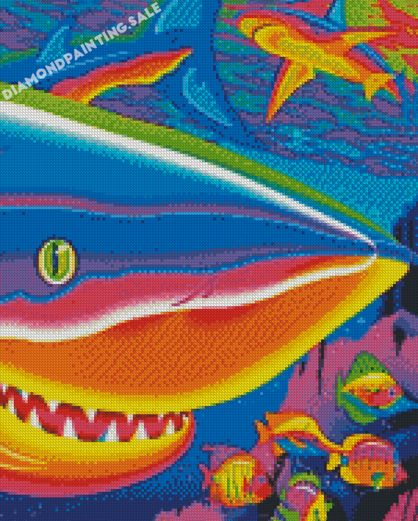 Rainbow Shark Art Diamond Painting