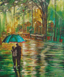 Romance Rain Artwork Diamond Painting