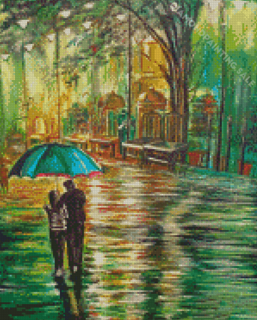 Romance Rain Artwork Diamond Painting