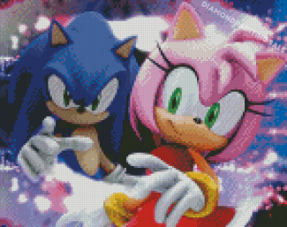 Sonic Amy Rose Diamond Painting