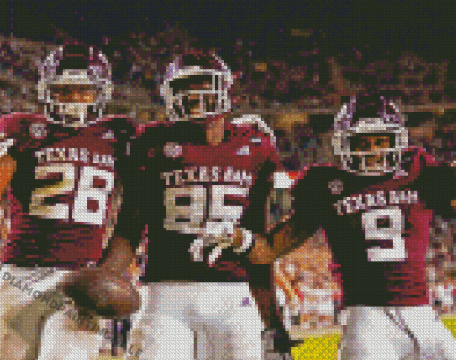 Texas AM Aggies Football Players Diamond Painting