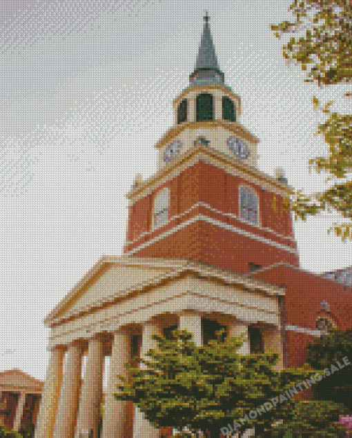 Wake Forest University Building Diamond Painting