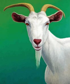 White Goat Animal Diamond Painting