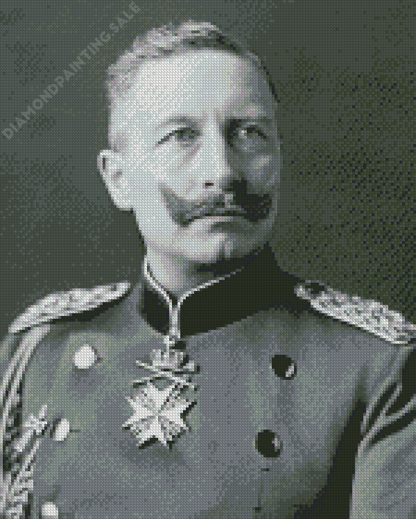 Black And White Kaiser Wilhelm II Diamond Painting