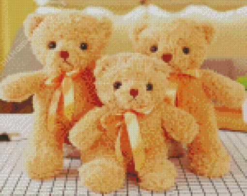 Cute Teddy Bear Toys Diamond Painting