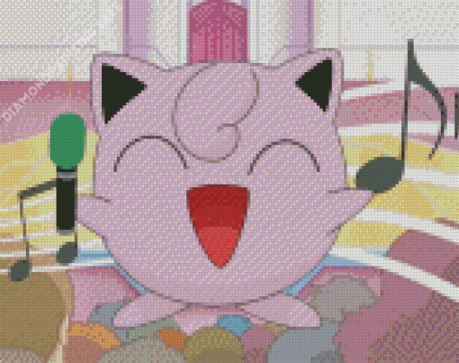 Jigglypuff Singing Diamond Painting