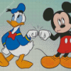 Mickey Mouse And Donald Duck Diamond Painting