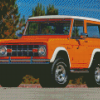 Orange 1977 Bronco Four Wheel Drive Diamond Painting