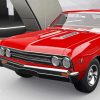 Red 67 Chevelle Classic Car Diamond Painting