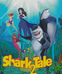 Shark Tale 2 Poster Diamond Painting