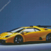 Yellow Lamborghini Diablo Diamond Painting