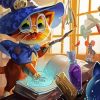 Adorable Wizard Cat Diamond Painting