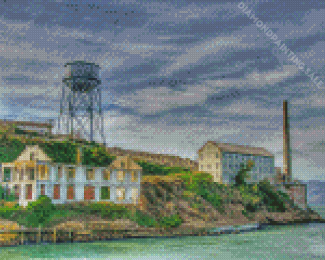 Aesthetic Alcatraz Island Diamond Painting