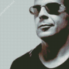 Bruce Willis With Glasses Diamond Painting