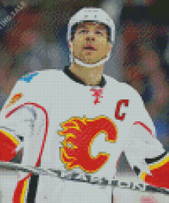 Calgary Flames Hockey Player Diamond Painting