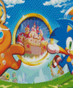 Cookie Run And Sonic Diamond Painting