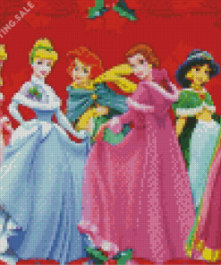 Disney Christmas Princesses Diamond Painting
