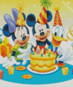 Disney Minnie Mouse Birthday Diamond Painting