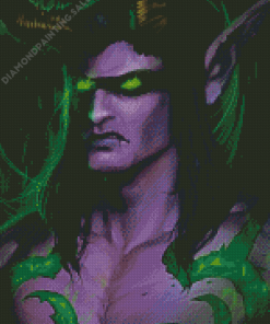 Illidan Stormrage Face Character Art Diamond Painting