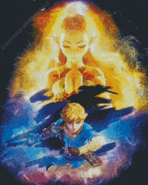 Link And Zelda Diamond Painting