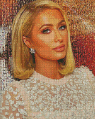 Paris Hilton Short Hair Diamond Painting