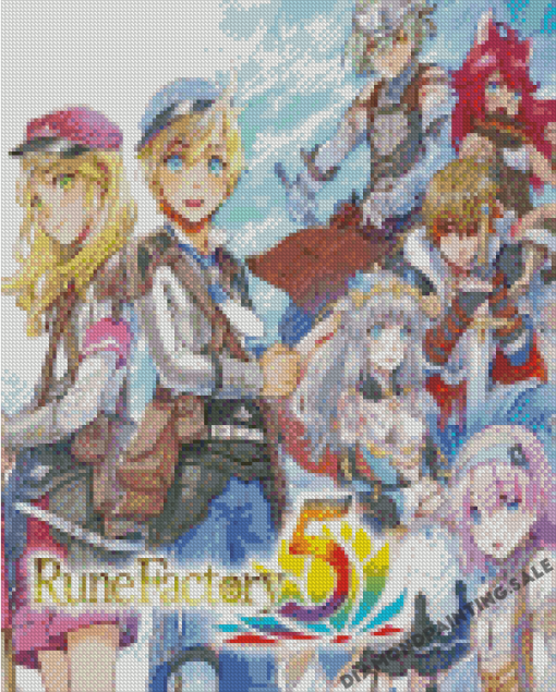Rune Factory Game Poster Diamond Painting