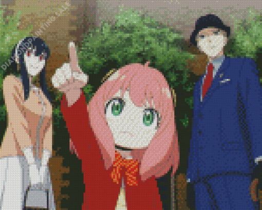 Spy X Family Anime Diamond Painting