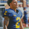 University Of Michigan Football Player Diamond Painting