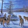 Wintry Wolves Animals Diamond Painting