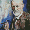 Abstract Sigmund Freud Diamond Painting