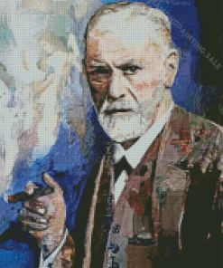 Abstract Sigmund Freud Diamond Painting