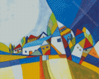 Aesthetic Abstract Houses Diamond Painting