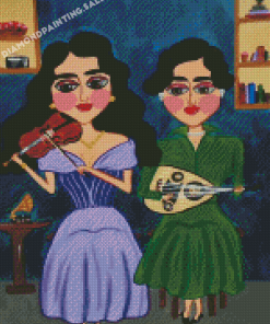 Arab Musician Ladies Diamond Painting