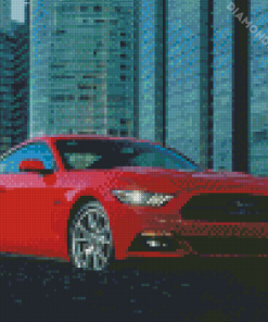 Cool Red Mustang Gt Diamond Painting