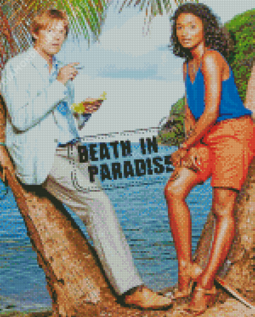 Death In Paradise Poster Diamond Painting