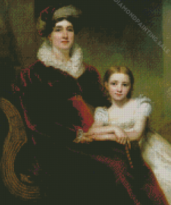 Mom And Daughter Henry Raeburn Diamond Painting