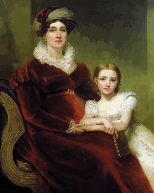 Mom And Daughter Henry Raeburn Diamond Painting