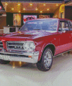 Red 1964 GTO Car Diamond Painting