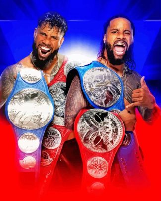 The Usos Twin Brothers Diamond painting