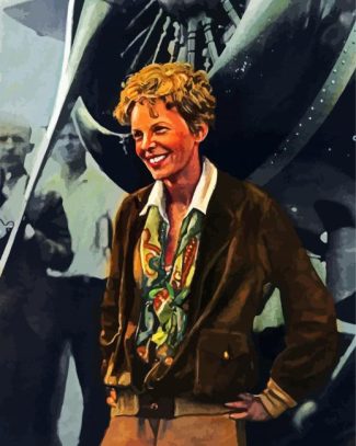 Amelia Mary Earhart Diamond Painting